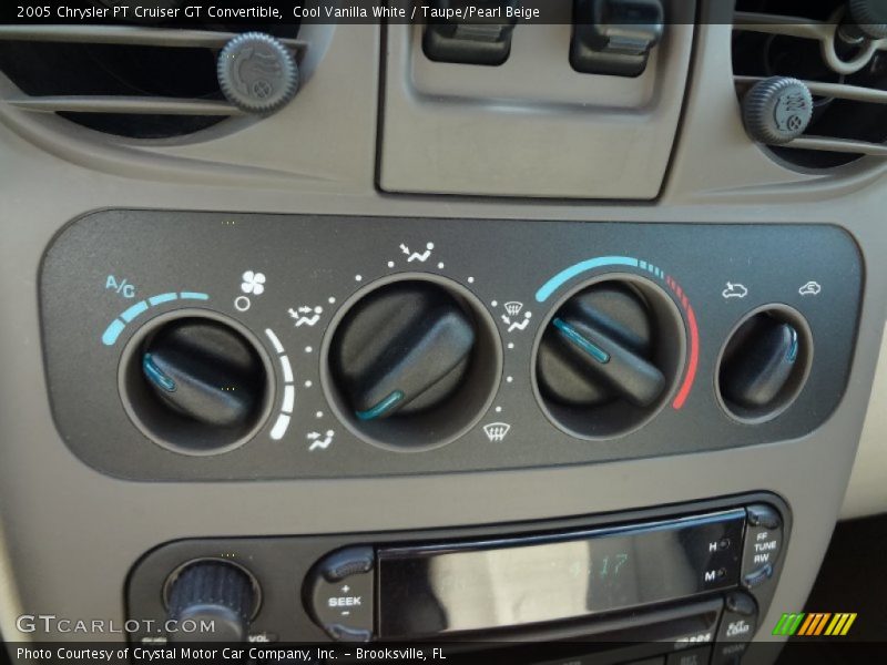 Cool Vanilla White / Taupe/Pearl Beige 2005 Chrysler PT Cruiser GT Convertible