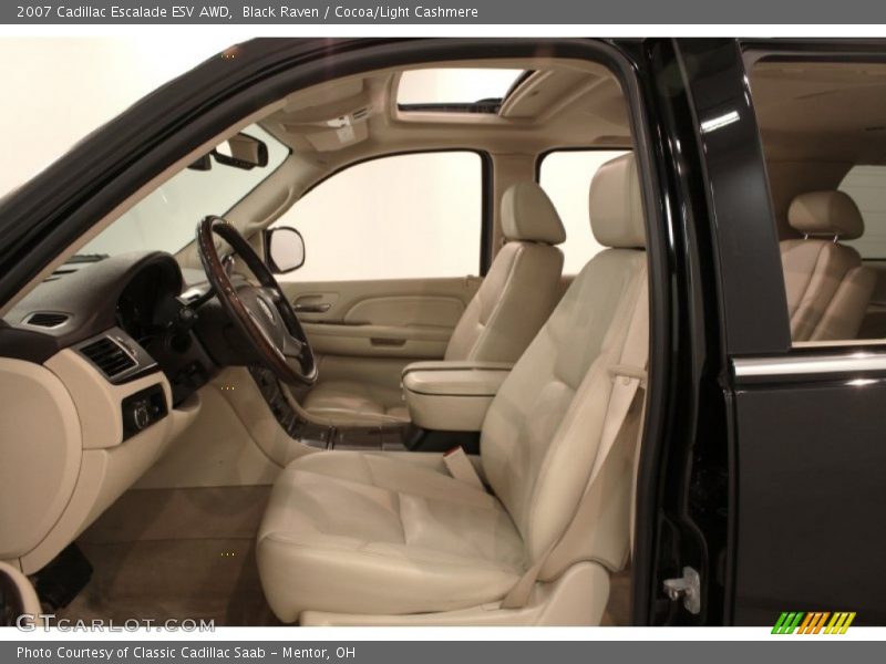 Black Raven / Cocoa/Light Cashmere 2007 Cadillac Escalade ESV AWD