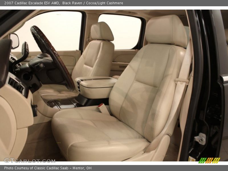 Black Raven / Cocoa/Light Cashmere 2007 Cadillac Escalade ESV AWD