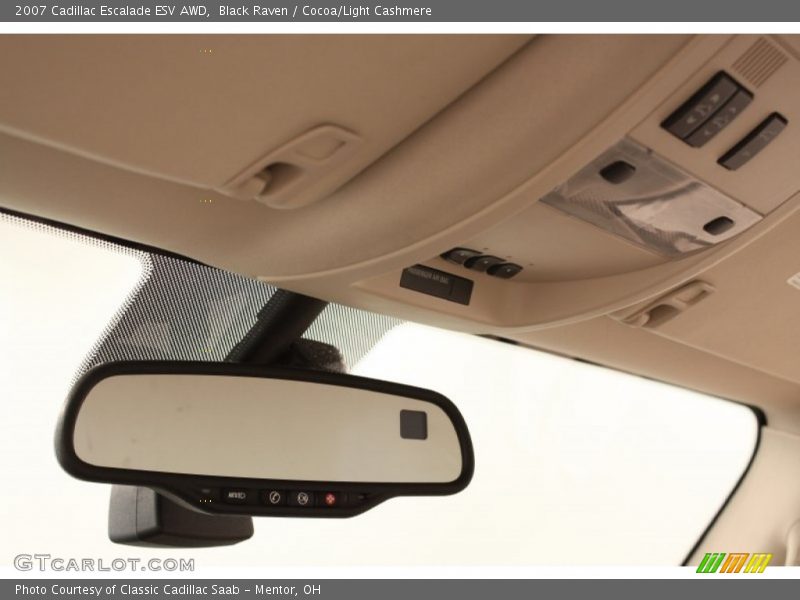 Black Raven / Cocoa/Light Cashmere 2007 Cadillac Escalade ESV AWD