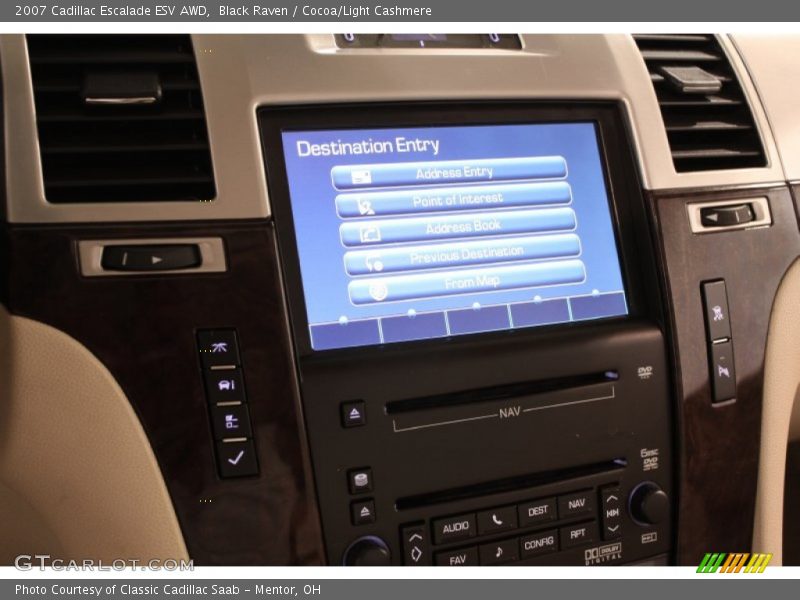 Black Raven / Cocoa/Light Cashmere 2007 Cadillac Escalade ESV AWD