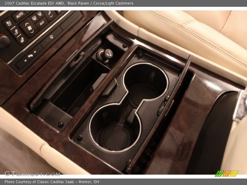 Black Raven / Cocoa/Light Cashmere 2007 Cadillac Escalade ESV AWD