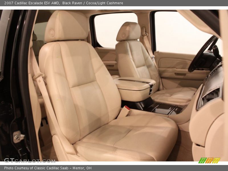 Black Raven / Cocoa/Light Cashmere 2007 Cadillac Escalade ESV AWD