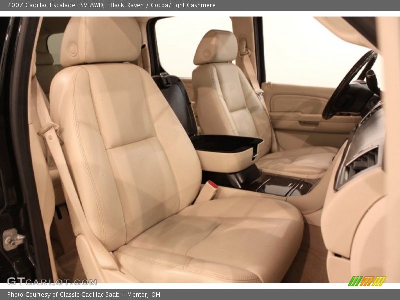 Black Raven / Cocoa/Light Cashmere 2007 Cadillac Escalade ESV AWD