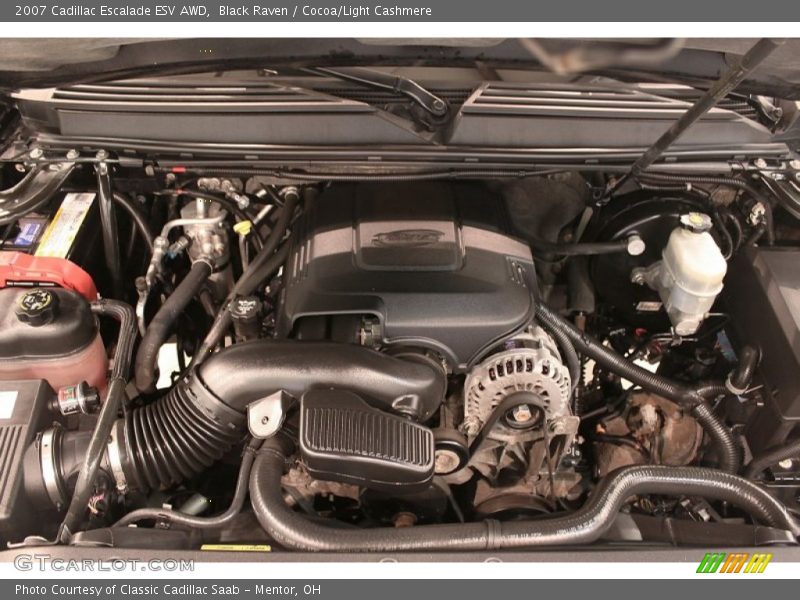 Black Raven / Cocoa/Light Cashmere 2007 Cadillac Escalade ESV AWD