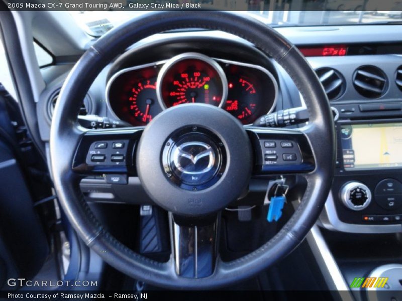 Galaxy Gray Mica / Black 2009 Mazda CX-7 Grand Touring AWD