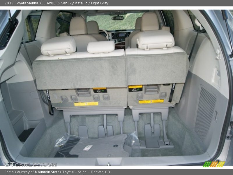 Silver Sky Metallic / Light Gray 2013 Toyota Sienna XLE AWD