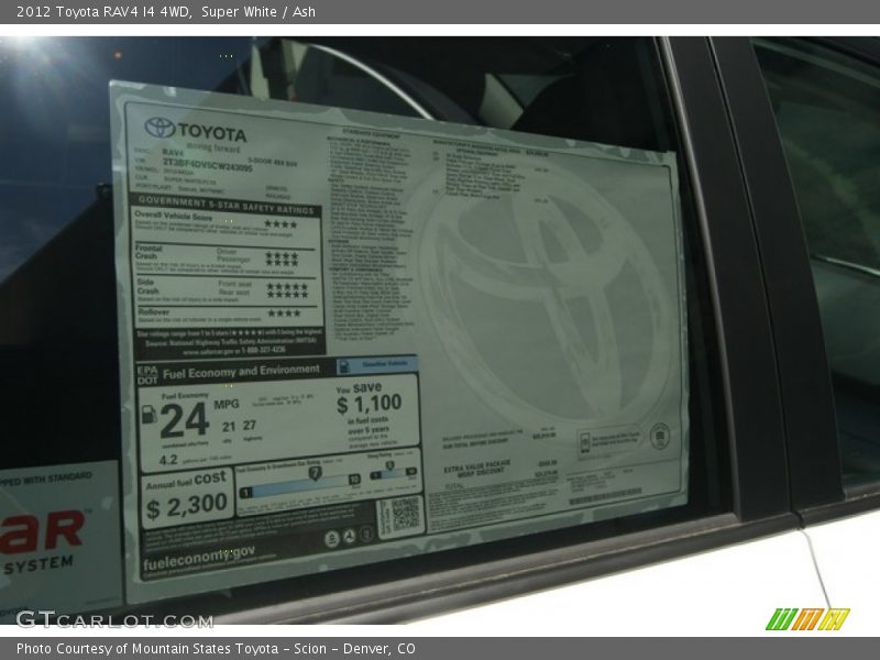 Super White / Ash 2012 Toyota RAV4 I4 4WD
