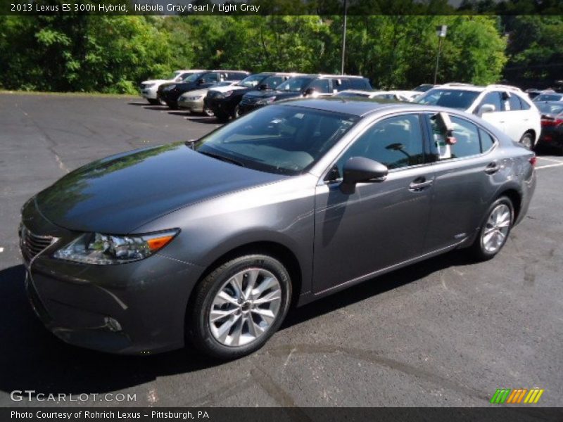 Nebula Gray Pearl / Light Gray 2013 Lexus ES 300h Hybrid