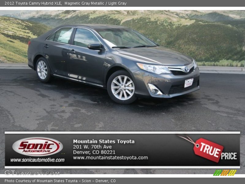 Magnetic Gray Metallic / Light Gray 2012 Toyota Camry Hybrid XLE