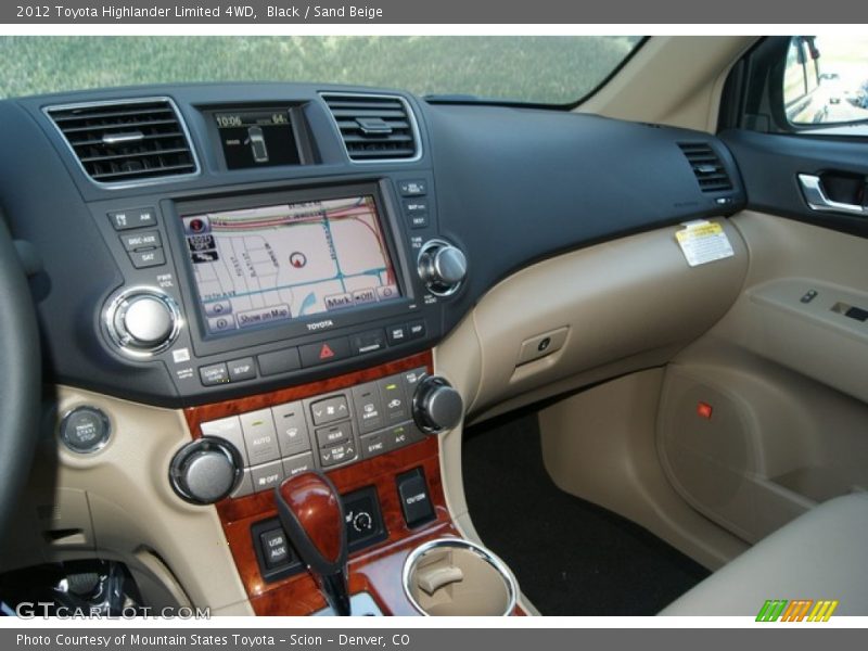 Black / Sand Beige 2012 Toyota Highlander Limited 4WD