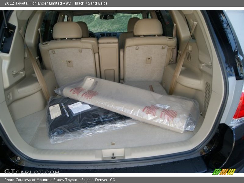 Black / Sand Beige 2012 Toyota Highlander Limited 4WD