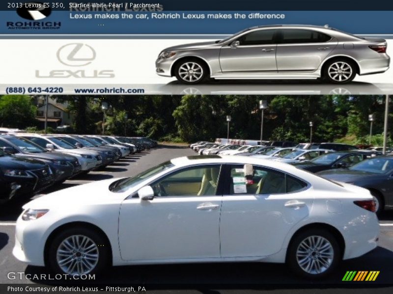 Starfire White Pearl / Parchment 2013 Lexus ES 350