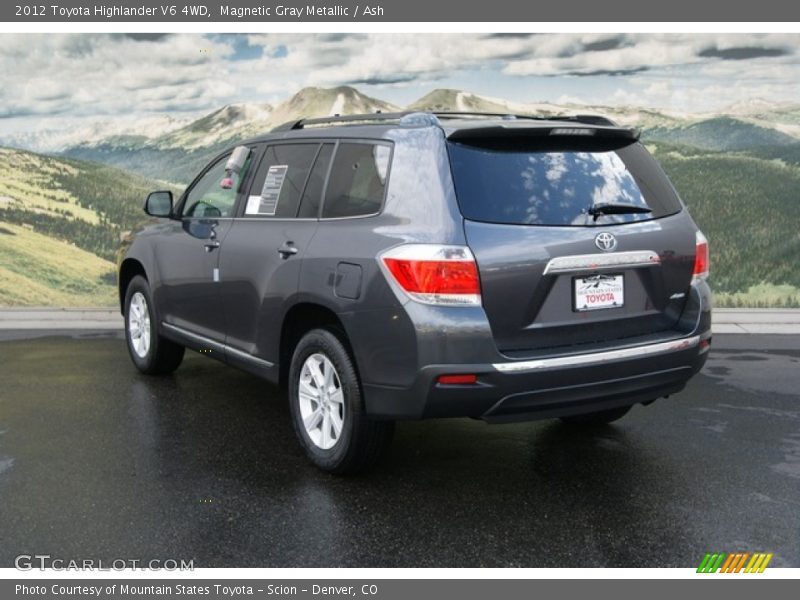Magnetic Gray Metallic / Ash 2012 Toyota Highlander V6 4WD