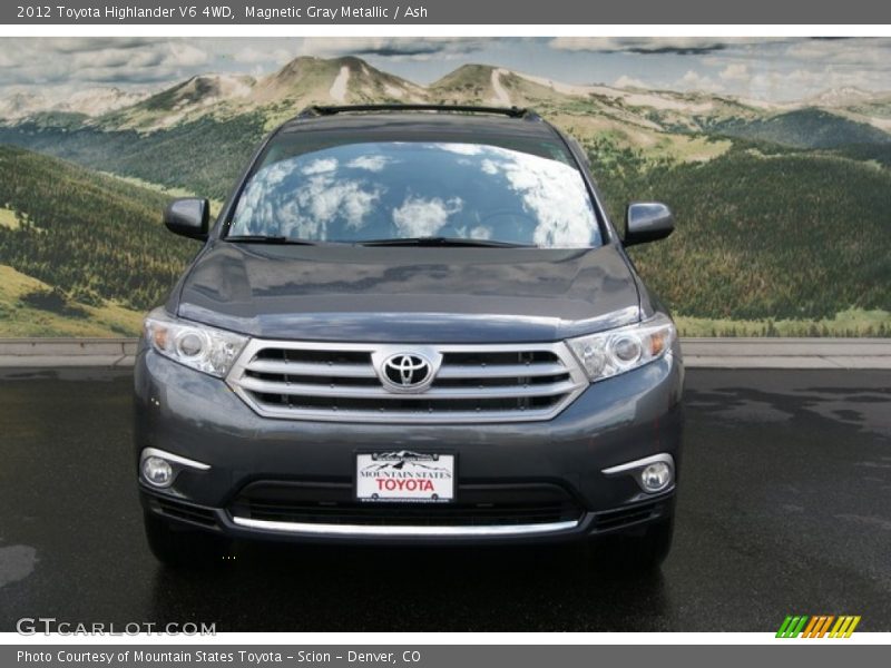 Magnetic Gray Metallic / Ash 2012 Toyota Highlander V6 4WD