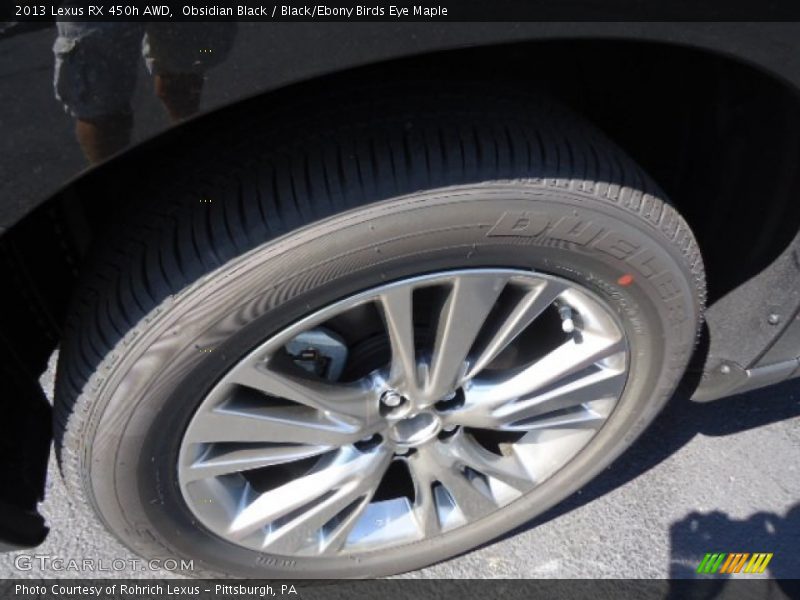 Obsidian Black / Black/Ebony Birds Eye Maple 2013 Lexus RX 450h AWD