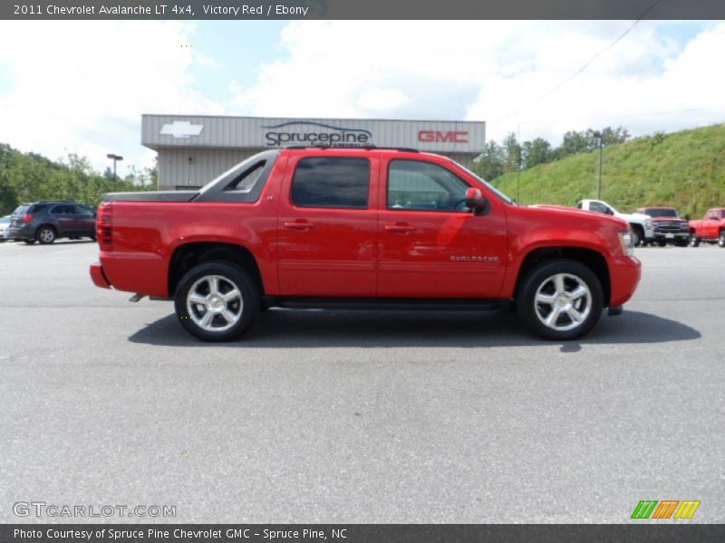 Victory Red / Ebony 2011 Chevrolet Avalanche LT 4x4