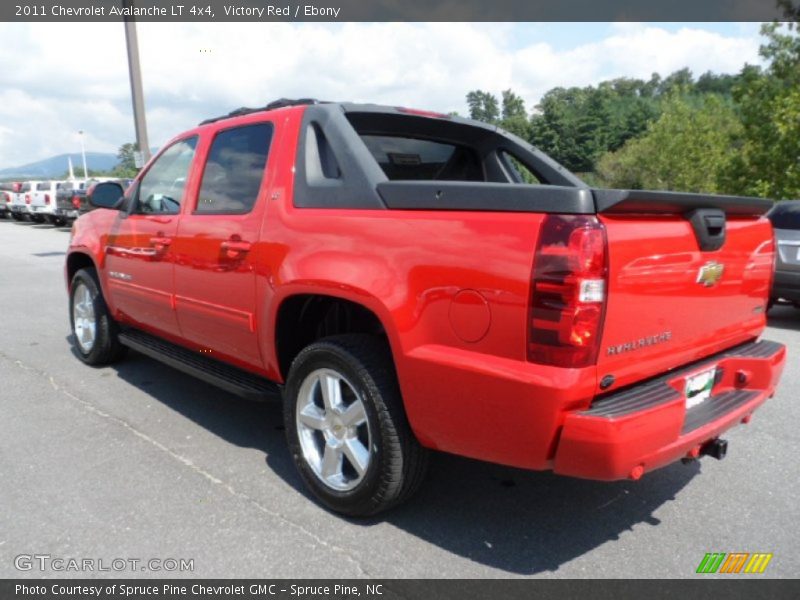 Victory Red / Ebony 2011 Chevrolet Avalanche LT 4x4