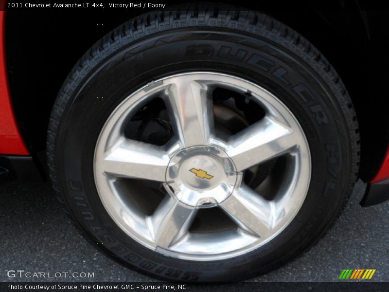 Victory Red / Ebony 2011 Chevrolet Avalanche LT 4x4