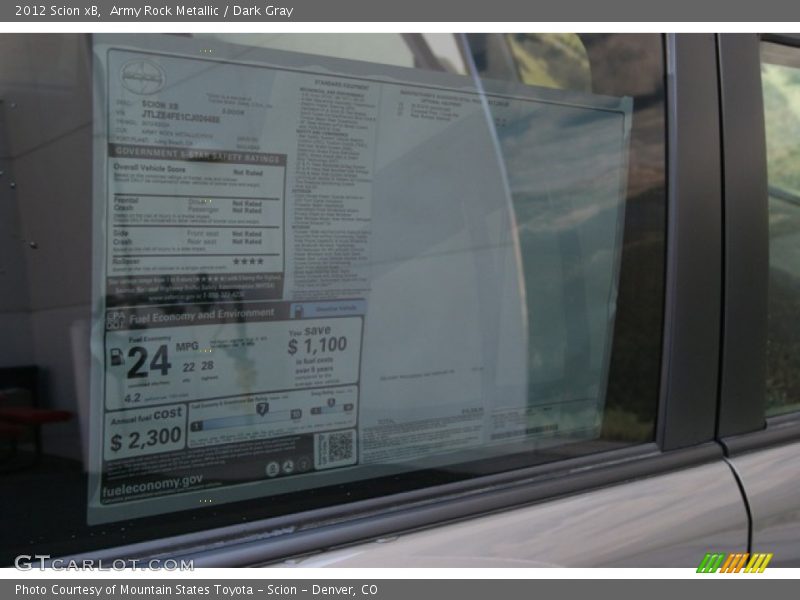 Army Rock Metallic / Dark Gray 2012 Scion xB