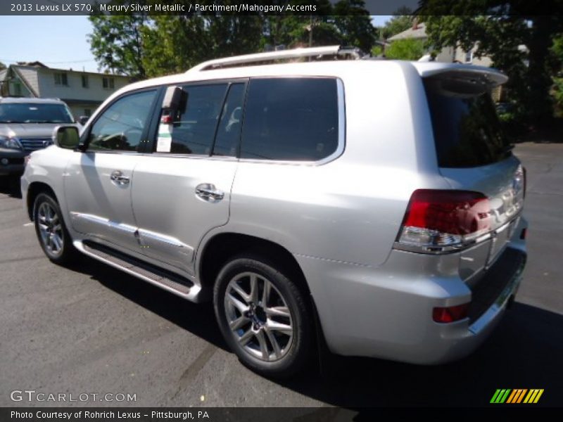 Merury Silver Metallic / Parchment/Mahogany Accents 2013 Lexus LX 570
