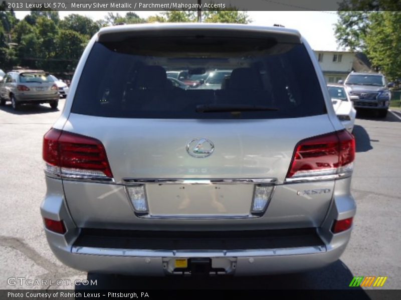 Merury Silver Metallic / Parchment/Mahogany Accents 2013 Lexus LX 570