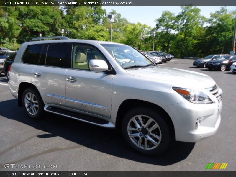 Merury Silver Metallic / Parchment/Mahogany Accents 2013 Lexus LX 570