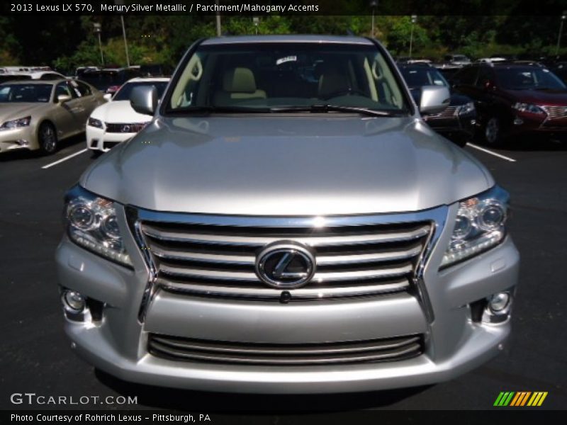 Merury Silver Metallic / Parchment/Mahogany Accents 2013 Lexus LX 570