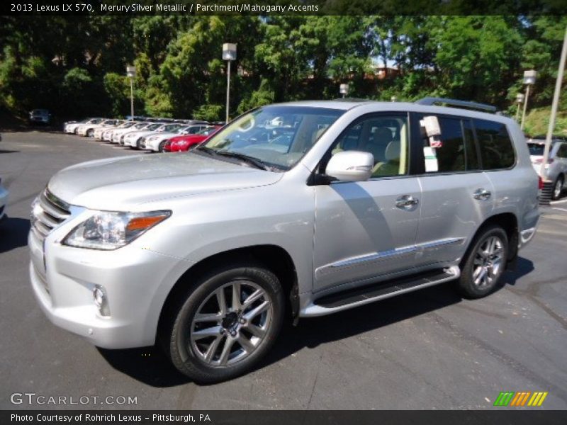 Merury Silver Metallic / Parchment/Mahogany Accents 2013 Lexus LX 570