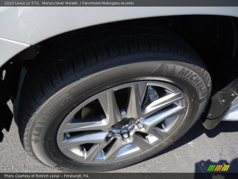 Merury Silver Metallic / Parchment/Mahogany Accents 2013 Lexus LX 570