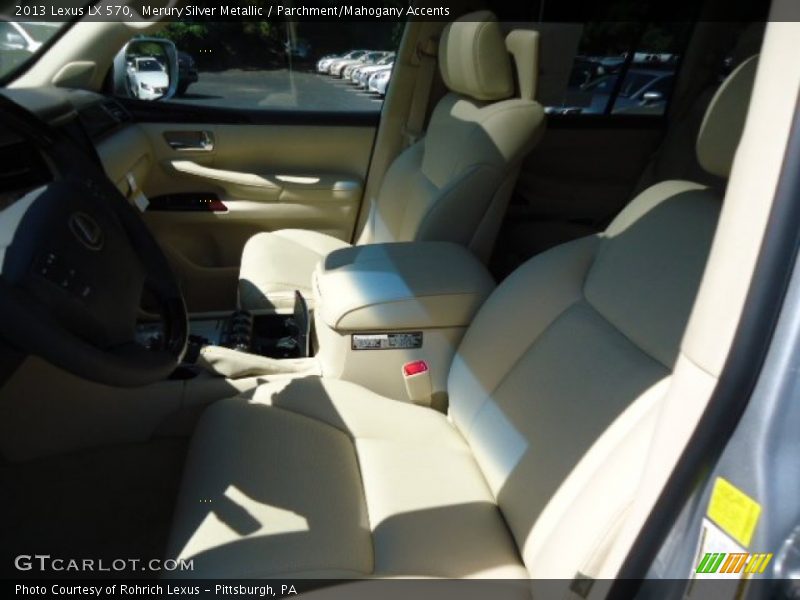 Merury Silver Metallic / Parchment/Mahogany Accents 2013 Lexus LX 570