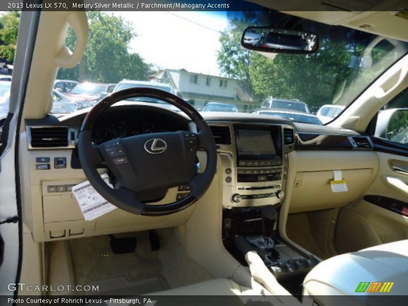 Merury Silver Metallic / Parchment/Mahogany Accents 2013 Lexus LX 570