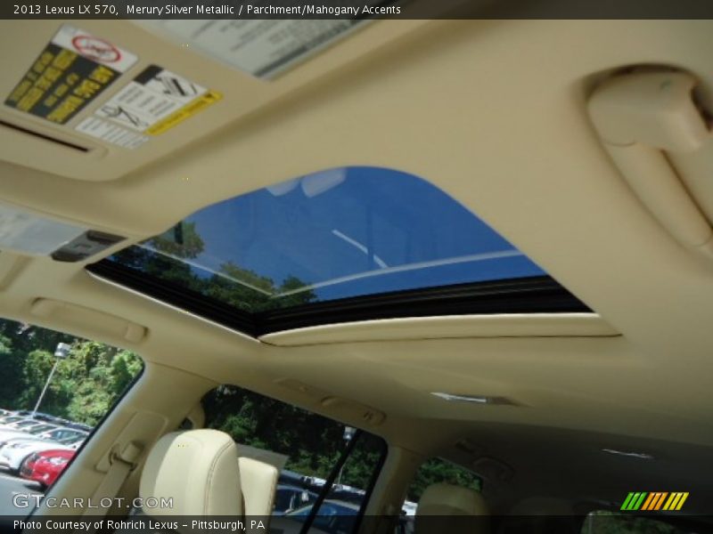 Merury Silver Metallic / Parchment/Mahogany Accents 2013 Lexus LX 570