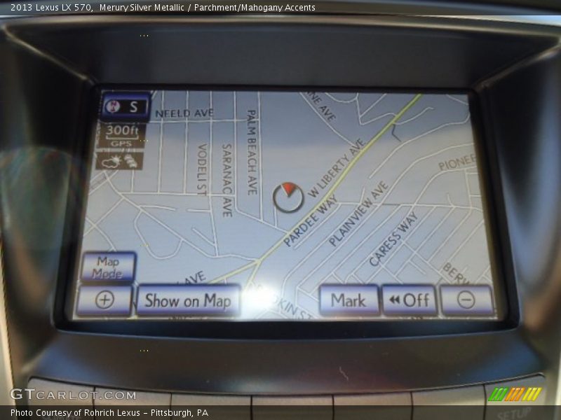 Merury Silver Metallic / Parchment/Mahogany Accents 2013 Lexus LX 570