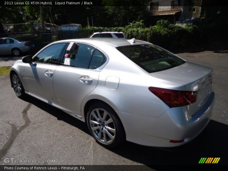Liquid Platinum / Black 2013 Lexus GS 450h Hybrid