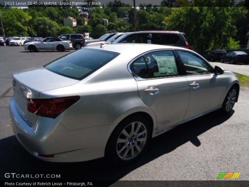 Liquid Platinum / Black 2013 Lexus GS 450h Hybrid