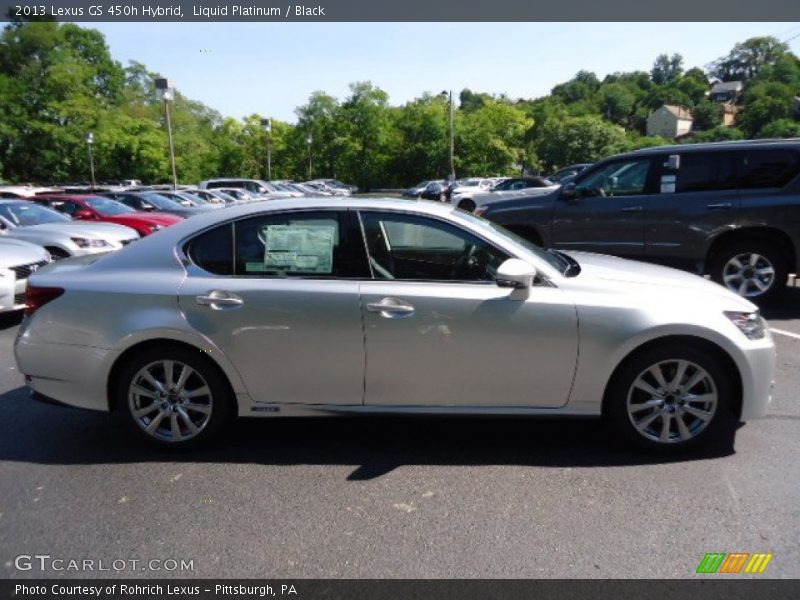 Liquid Platinum / Black 2013 Lexus GS 450h Hybrid