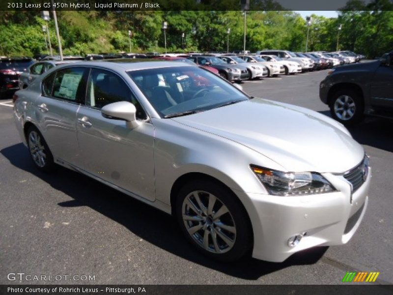 Liquid Platinum / Black 2013 Lexus GS 450h Hybrid