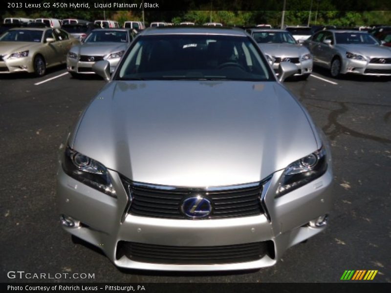 Liquid Platinum / Black 2013 Lexus GS 450h Hybrid