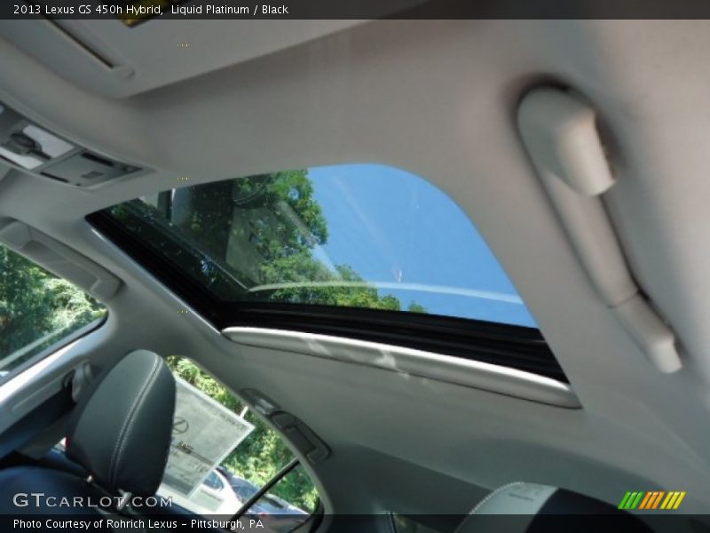 Liquid Platinum / Black 2013 Lexus GS 450h Hybrid