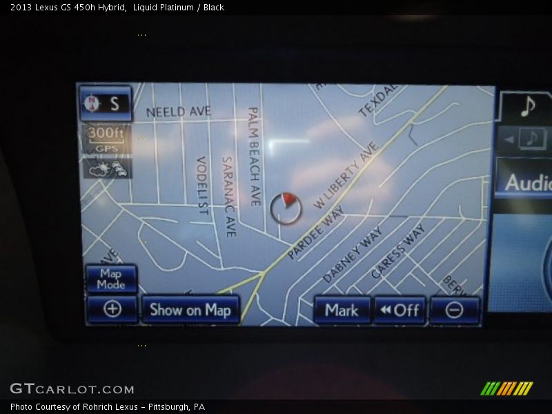 Liquid Platinum / Black 2013 Lexus GS 450h Hybrid