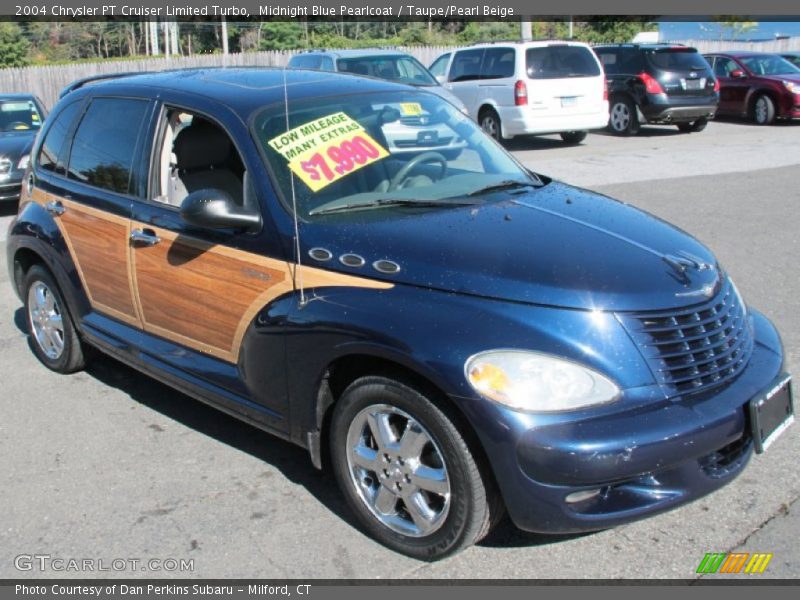 Midnight Blue Pearlcoat / Taupe/Pearl Beige 2004 Chrysler PT Cruiser Limited Turbo