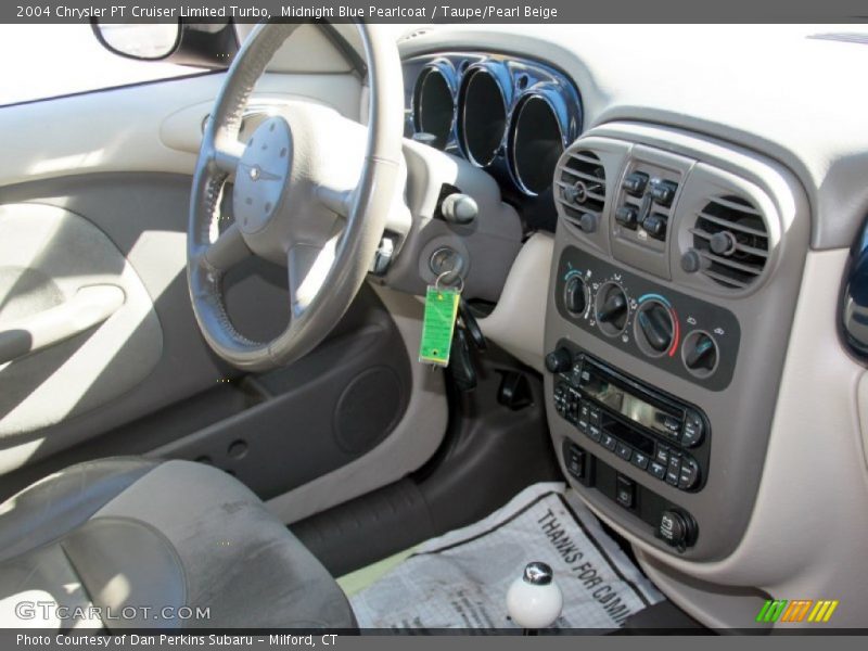 Midnight Blue Pearlcoat / Taupe/Pearl Beige 2004 Chrysler PT Cruiser Limited Turbo