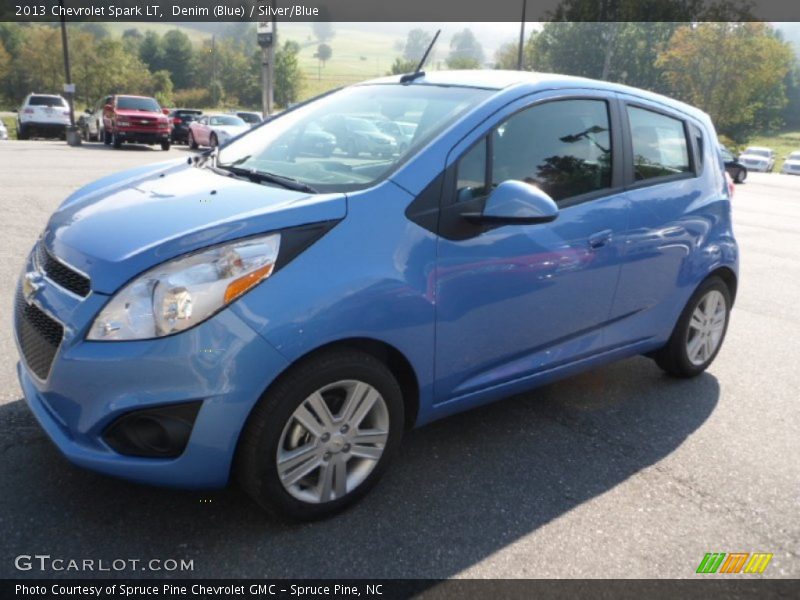 Denim (Blue) / Silver/Blue 2013 Chevrolet Spark LT