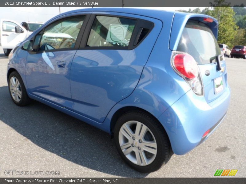Denim (Blue) / Silver/Blue 2013 Chevrolet Spark LT