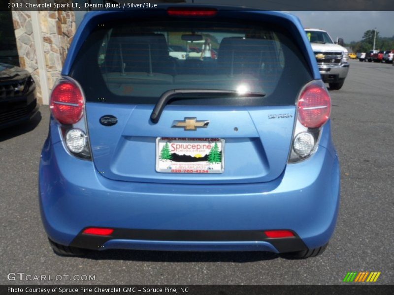 Denim (Blue) / Silver/Blue 2013 Chevrolet Spark LT