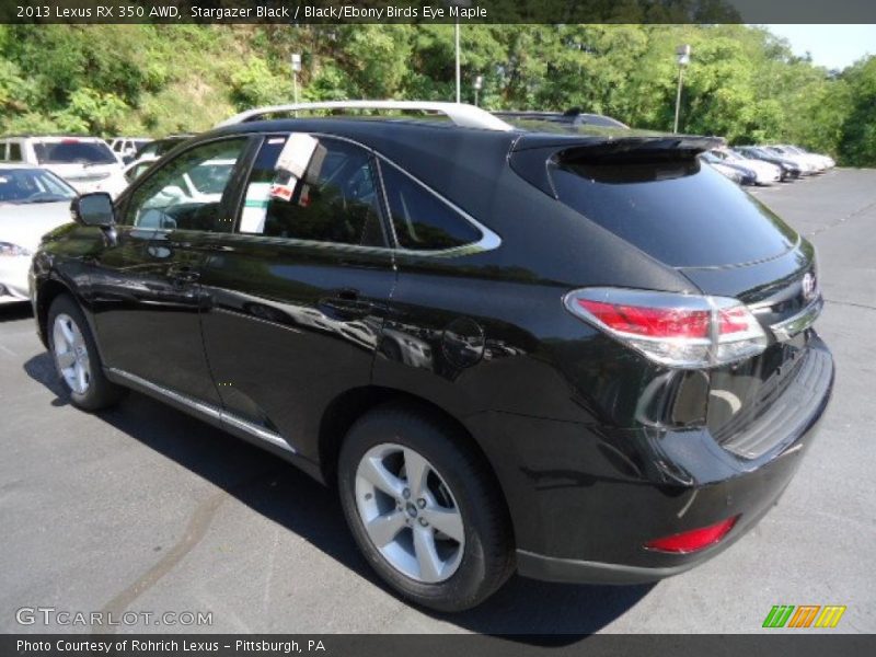 Stargazer Black / Black/Ebony Birds Eye Maple 2013 Lexus RX 350 AWD