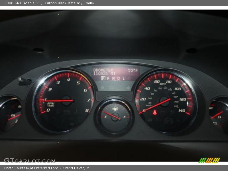 Carbon Black Metallic / Ebony 2008 GMC Acadia SLT