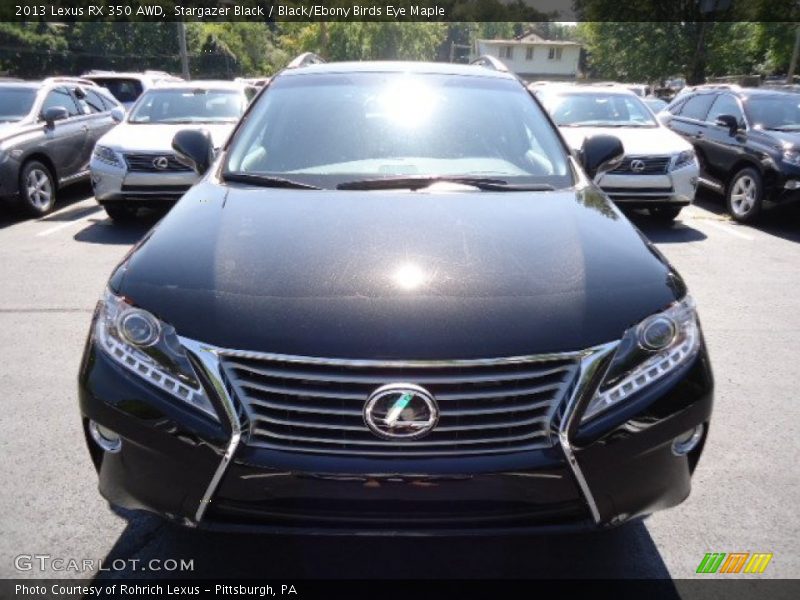 Stargazer Black / Black/Ebony Birds Eye Maple 2013 Lexus RX 350 AWD