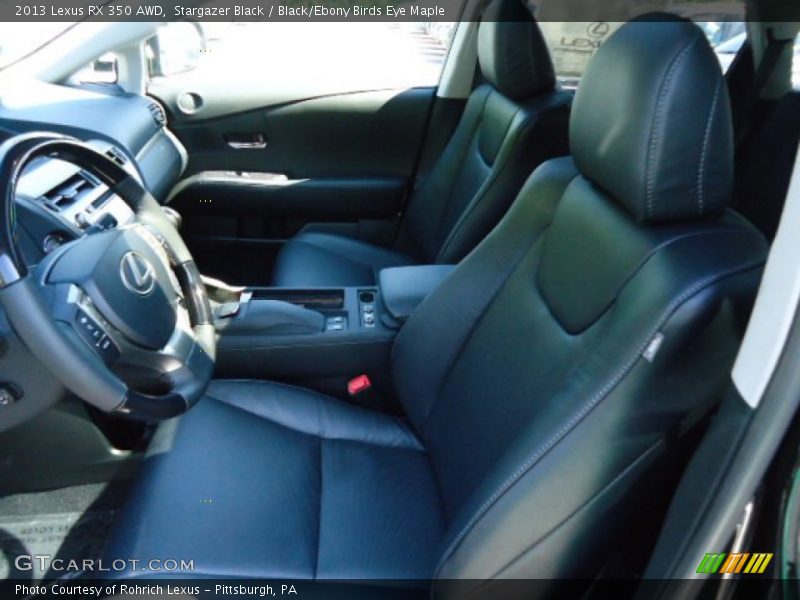Stargazer Black / Black/Ebony Birds Eye Maple 2013 Lexus RX 350 AWD